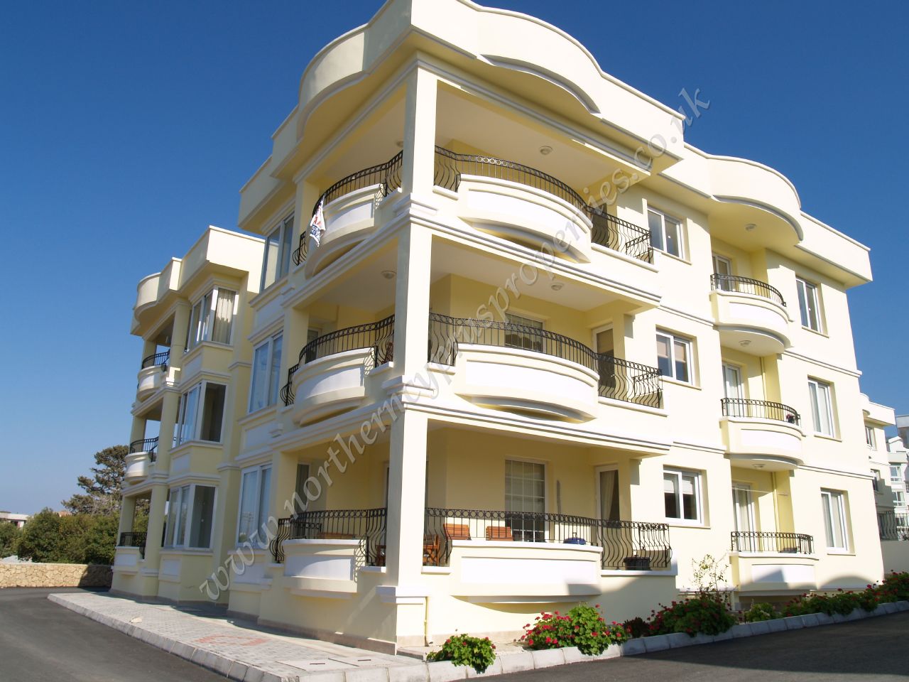 Properties for Sale in North Cyprus outside view of apartment