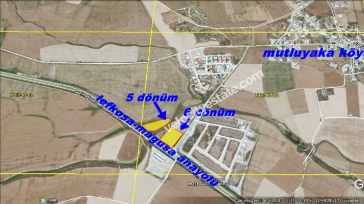Land for sale North Cyprus Mutluyaka