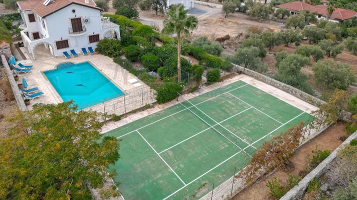 Property for sale North Cyprus tennis court
