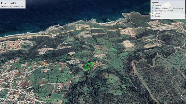 Land for Sale North Cyprus Esentepe Hill 4.75 Donums of Land for Sale 35% buildable Area With Uniterruptable Views