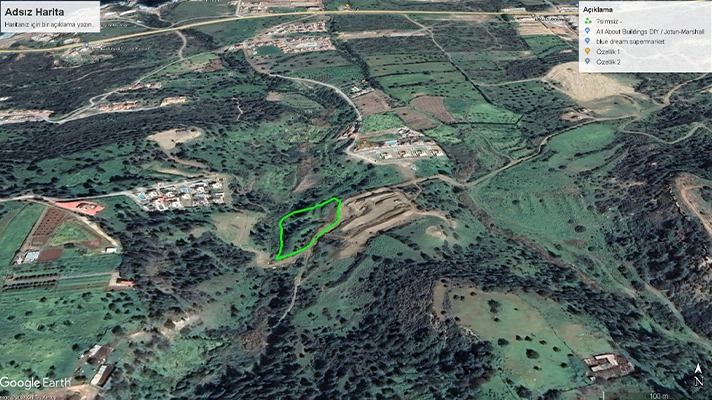 Esentepe Hill 4.75 Donums of Land for Sale 35% buildable Area