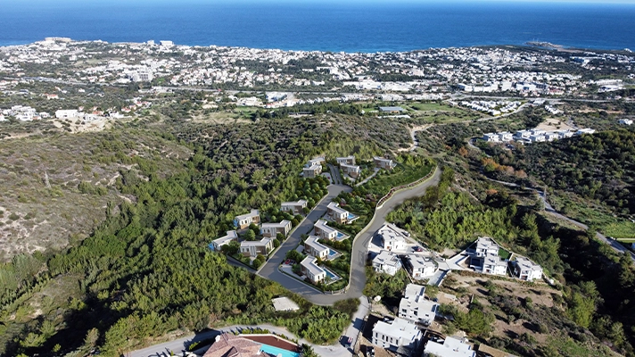 Sea views from Bespoke Karmi Hill Villas